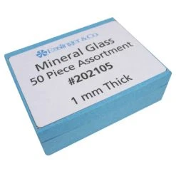Flat Mineral Glass Watch Crystal Assortment 1.0mm Thick 50 Pieces