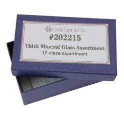 Flat Mineral Glass Watch Crystal Assortment 2.0mm Thick 12 Pieces