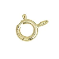 Spring Rings Gold Plated 1 Package