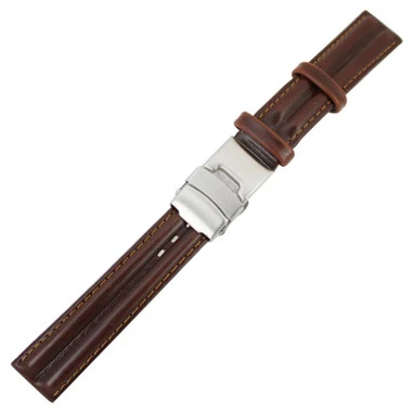 Watch Band Clasp Stainless Steel Tri Fold With Push Button Clasps For Leather Bands Assortment 5 Watch Band Clasp Stainless Steel Tri Fold With Push Button Clasps For Leather Bands Assortment - Image 3