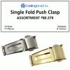 Watch Band Clasp Kit Single Fold With Push Button Clasps Assortment 17 Pieces White And Yellow -Watch Shop 80.379 67844.1656354975