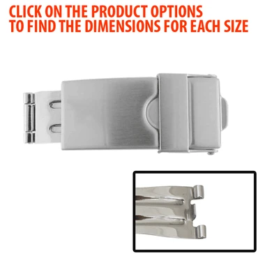 Watch Band Clasp Stainless Steel Tri Fold Buckle With Security Catch Clasps-77790 3 Watch Band Clasp Stainless Steel Tri Fold Buckle With Security Catch Clasps-77790
