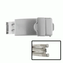 Watch Band Clasp Stainless Steel Tri Fold Buckle With Security Catch Clasps-77794 -Watch Shop 80.402W 36339.1656354977 3