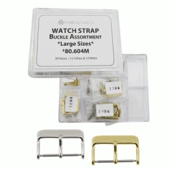 Watch Strap Buckle Assortment Large Sizes Silver And Gold Color 30 Pieces