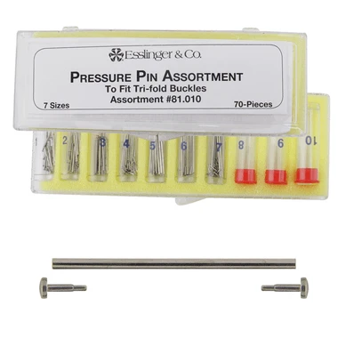 Pressure Pin Assortment For Tri Fold Buckles With 1.4mm Heads 70 Pieces 3 Pressure Pin Assortment For Tri Fold Buckles With 1.4mm Heads 70 Pieces