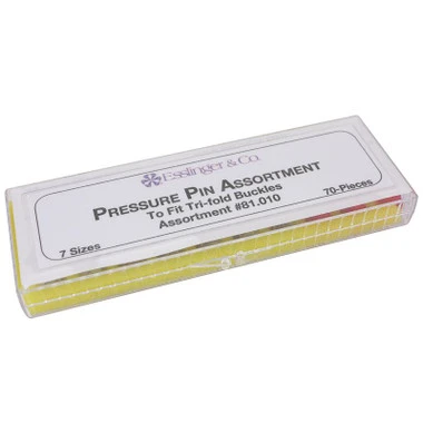 Pressure Pin Assortment For Tri Fold Buckles With 1.4mm Heads 70 Pieces 4 Pressure Pin Assortment For Tri Fold Buckles With 1.4mm Heads 70 Pieces - Image 2