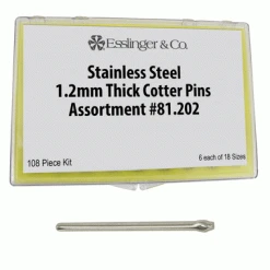 Watch Shop 24 Watch Band Parts 1.20mm Stainless Steel Cotter Pin Assortment 108 Pieces