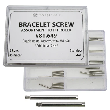 Generic Rolex® Watch Band Link Screw Pin Assortment Supplement To Fit Rolex® 45 Pieces 3 Generic Rolex® Watch Band Link Screw Pin Assortment Supplement To Fit Rolex® 45 Pieces