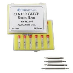 Watch Band Pins Center Catch Stainless Steel Spring Bar Assortment 84 Pieces