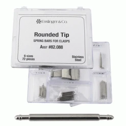 Rounded Tip Spring Bar Assortment For Watch Clasps 72 Pieces