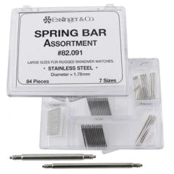 Watch Band Pins Heavy Duty Stainless Steel Spring Bar Assortment 84 Pieces