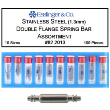 Watch Band Pins 1.30mm Extra Thin Double Flanged Stainless Steel Spring Bar Assortment 100 Pieces 3 Watch Band Pins 1.30mm Extra Thin Double Flanged Stainless Steel Spring Bar Assortment 100 Pieces
