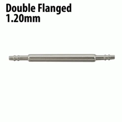 Watch Band Parts Refills 1.20mm Super Thin Double Flanged Stainless Steel Spring Bars Package Of 10-78374