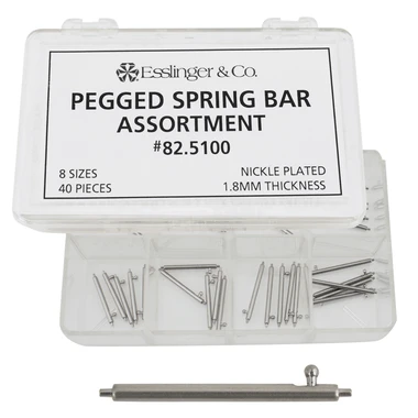 Watch Band Quick Release 1.8mm Pegged Spring Bar Assortment 40 Pieces 3 Watch Band Quick Release 1.8mm Pegged Spring Bar Assortment 40 Pieces