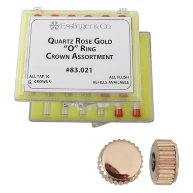 Assortment Of Waterproof Quartz Rose Gold Watch Crowns 12 Pieces 3 Assortment Of Waterproof Quartz Rose Gold Watch Crowns 12 Pieces