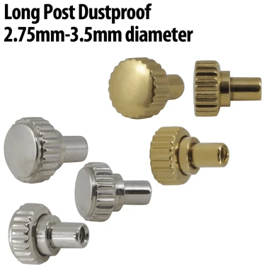 Long Post Quartz Dustproof Watch Crown Refills 2.75mm-3.5mm-76997 3 Long Post Quartz Dustproof Watch Crown Refills 2.75mm-3.5mm-76997