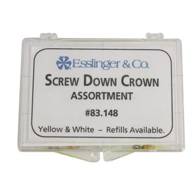 Generic Rolex® Watch Parts Screw Down Threaded Watch Crown Assortment 8 Pieces 4 Generic Rolex® Watch Parts Screw Down Threaded Watch Crown Assortment 8 Pieces - Image 2