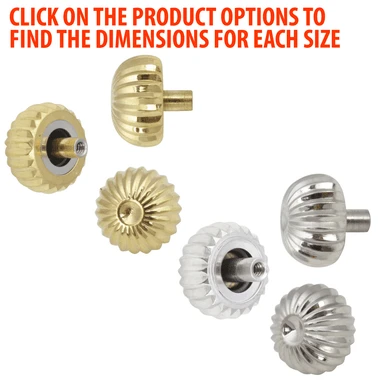 Quartz Water Resistant Round Ball Or Pumpkin Shape Watch Crown Refills-90507 3 Quartz Water Resistant Round Ball Or Pumpkin Shape Watch Crown Refills-90507