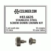 Screw Down Threaded Crown And Case Tube Kit Nickel Plated 12 Sets -Watch Shop 83.663S assortment 99797.1656355177