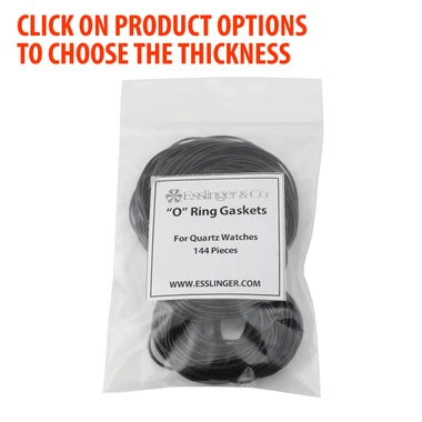Extra Large O-Ring Gasket Assortment For Quartz Watches In Different Thickness Options 144 Pieces-93640 3 Extra Large O-Ring Gasket Assortment For Quartz Watches In Different Thickness Options 144 Pieces-93640