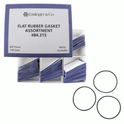 Flat Waterproof Watch Case Back Gasket Assortment 276 Pieces