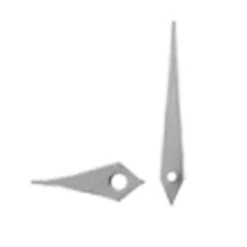 Watch Hand Silver Dauphine Style Hour And Minute Hands