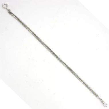 White Waldemar Pocket Watch Chain 13 Inches 89637 5 White Waldemar Pocket Watch Chain 13 Inches 89637 - Image 3