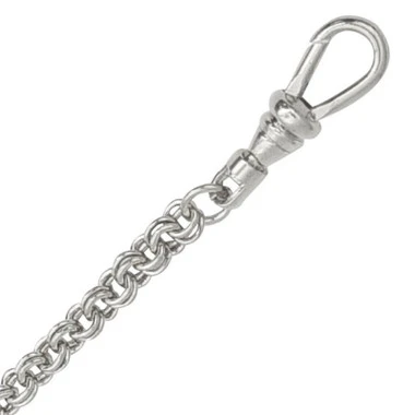 White Waldemar Pocket Watch Chain 13 Inches 89638 3 White Waldemar Pocket Watch Chain 13 Inches 89638