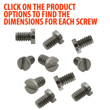 Stainless Steel Case Back Screw Refills Package Of 10-68351 3 Stainless Steel Case Back Screw Refills Package Of 10-68351