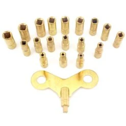 18 Piece Clock Key Set Sizes 000 To 15