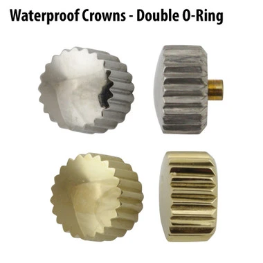 Double O-Ring Flush Medium And Long Post Divers Waterproof Watch Crowns -94353 3 Double O-Ring Flush Medium And Long Post Divers Waterproof Watch Crowns -94353