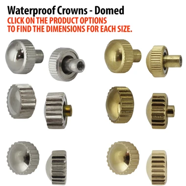 Domed Top Quartz Waterproof Watch Crowns-93306 3 Domed Top Quartz Waterproof Watch Crowns-93306