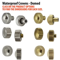Domed Top Quartz Waterproof Watch Crowns-93286
