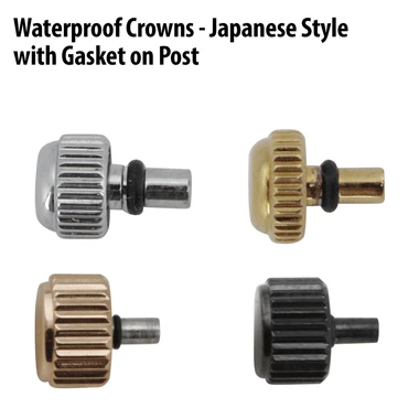 Watch Repair Watch Crowns Waterproof Japanese Style With Gasket And Long Post-94489 4 Watch Repair Watch Crowns Waterproof Japanese Style With Gasket And Long Post-94489 - Image 2