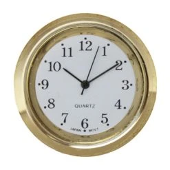 Clock Movement Micro Quartz Insert 1-7/16" (36mm) Outer Diameter-72060