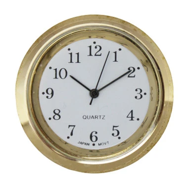 Clock Movement Micro Quartz Insert 1-7/16" (36mm) Outer Diameter-72060 3 Clock Movement Micro Quartz Insert 1-7/16" (36mm) Outer Diameter-72060
