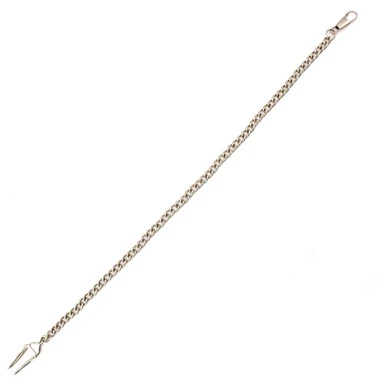 White Waldemar Pocket Watch Chain 14 1/2 Inches 89663 3 White Waldemar Pocket Watch Chain 14 1/2 Inches 89663